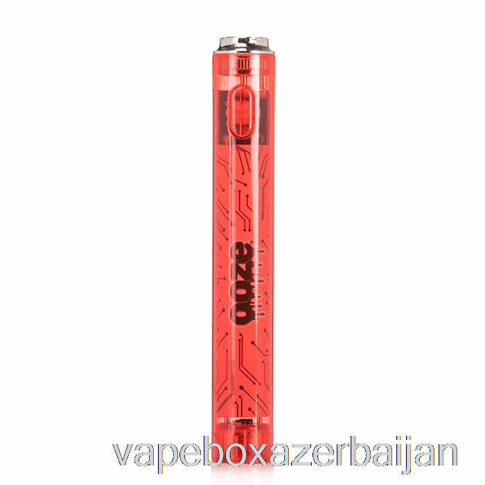 Vape Smoke Ooze Slim 400mAh CLEAR 510 Vape Battery Ruby Red